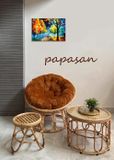  Ghế papasan nâu vàng 