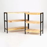  Kệ giày khung sắt tĩnh điện 3 tầng - iron bench size 50 