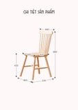  Ghế gỗ 7 nan - windsor chair 