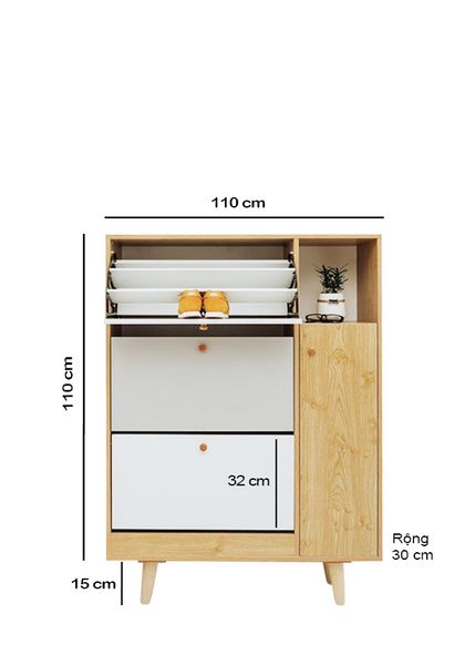  Tủ giày 3 tầng plus 03 