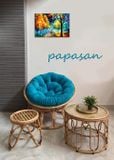  Ghế papasan xanh mint 