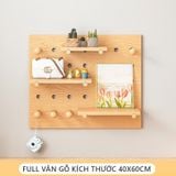 Bảng gỗ đục lỗ Pegboard 