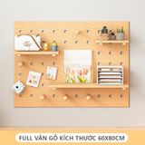  Bảng gỗ đục lỗ Pegboard 