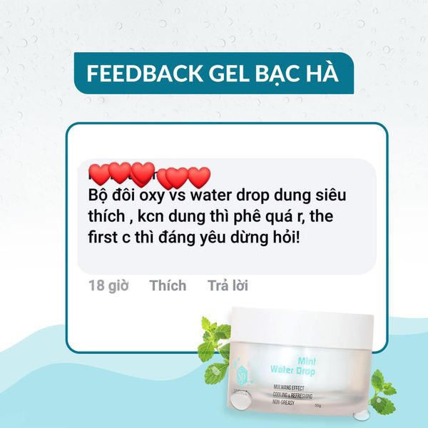  Gel cấp nước bạc hà Mint Water Drop The SP Science 50gr 