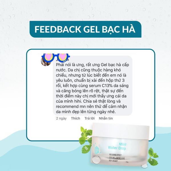  Gel cấp nước bạc hà Mint Water Drop The SP Science 50gr 