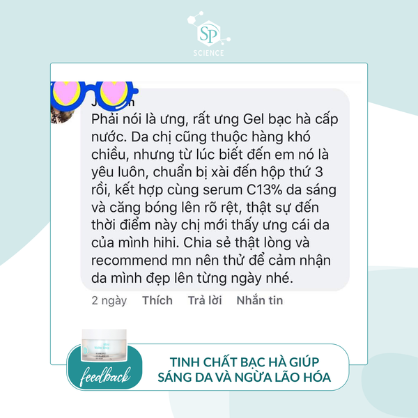  Gel cấp nước bạc hà Mint Water Drop The SP Science 50gr 