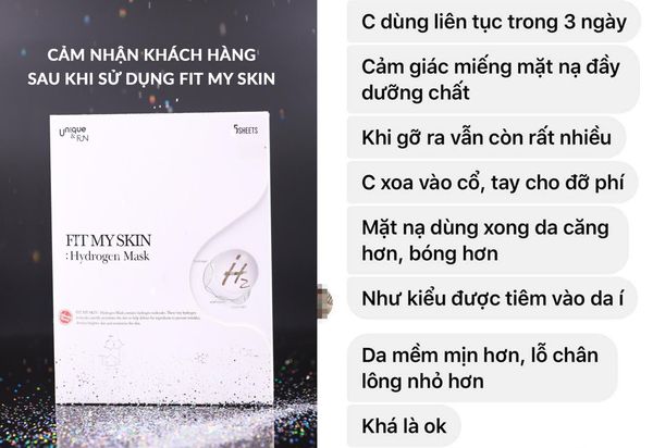  Mặt nạ tinh chất hydrogen FIT MY SKIN 