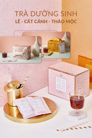  Trà dưỡng sinh Lê - Cát cánh - Thảo mộc OGADA (80ml*4gói) 