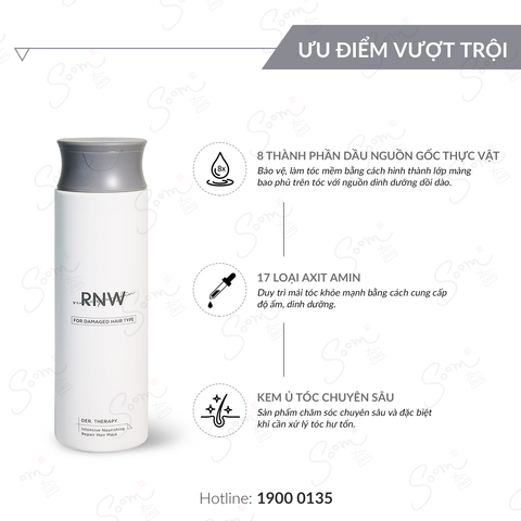  Kem ủ tóc phục hồi chuyên sâu RNW 