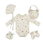  Set quần áo organic cho trẻ sơ sinh Mamachi- 5 sản phẩm 