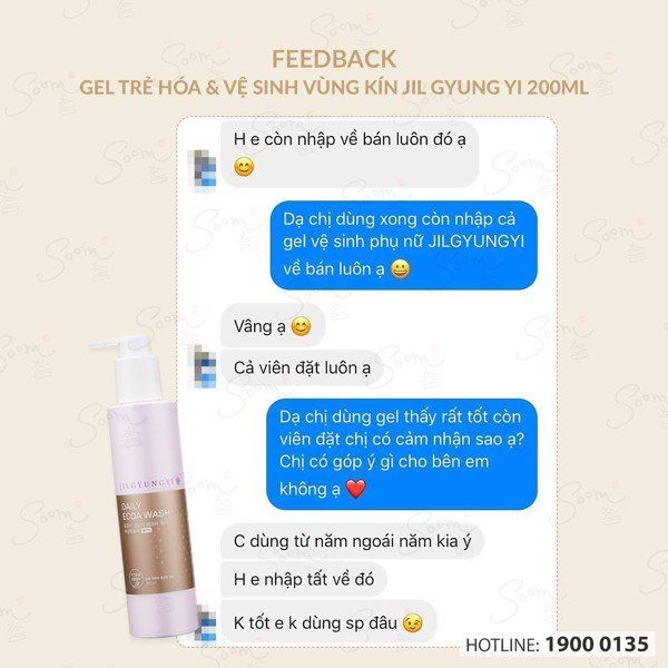  Gel làm sạch và trẻ hoá vùng kín JIL GYUNG YI 200 ml 