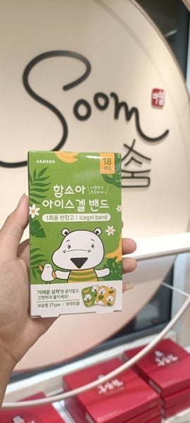  Sticker gel lạnh dán vết muỗi đốt Hamsoa Hàn Quốc cho bé - hộp 18 miếng 