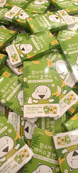  Sticker gel lạnh dán vết muỗi đốt Hamsoa Hàn Quốc cho bé - hộp 18 miếng 