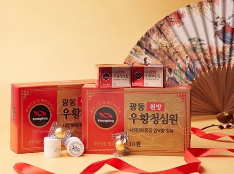  An Cung Kwangdong - vàng đỏ - hộp 10 viên 