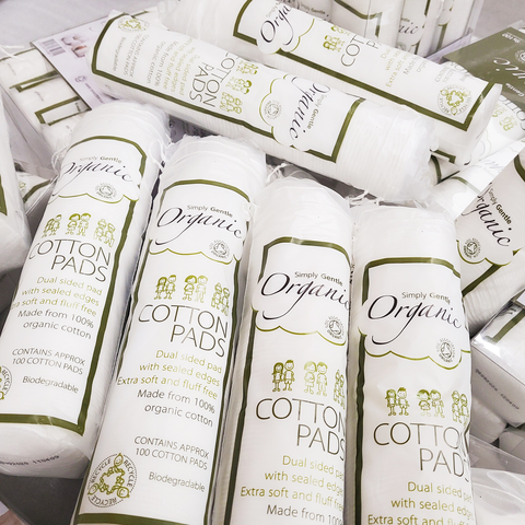  Bông tẩy trang Organic Simply Gentle - 100 miếng 