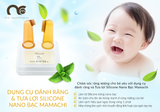  Dụng cụ đánh răng và tưa lợi silicone nano bạc Mamachi-set 2 chiếc 