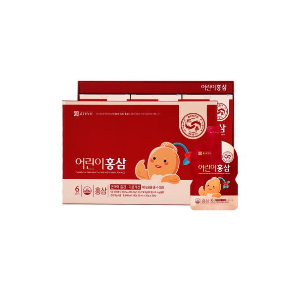  Hồng sâm trẻ em Chong Kun Dang (cho bé từ 2 tuổi) - 20ml x 30 gói (đỏ) 