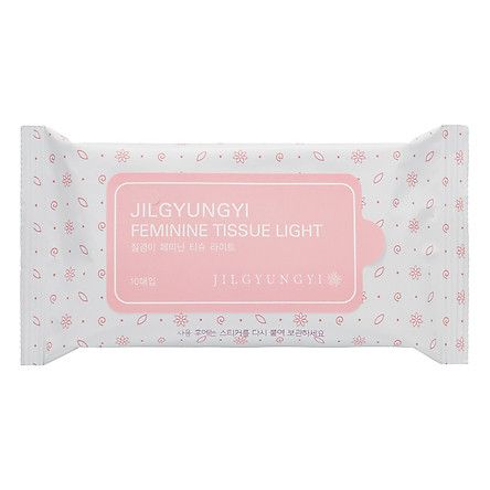  Khăn ướt sạch khuẩn, khử mùi vùng kín Jil Gyung Yi - 10 miếng 