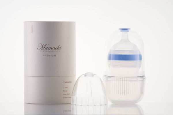  Bình sữa silicone Mamachi dòng Premium 260 ml- xanh blue 