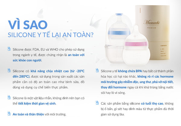  Bình sữa silicone Mamachi dòng Premium 160 ml- xanh blue 