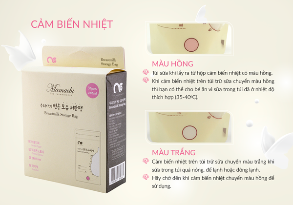  Túi trữ đông sữa mẹ Mamachi- 30 túi/hộp 200ml 