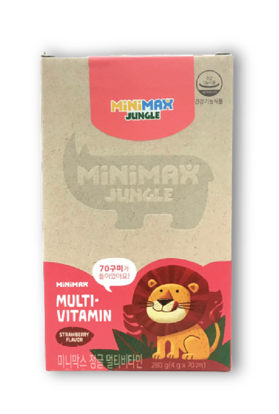  Kẹo vitamin tổng hợp trẻ em - Multi Vitamin Minimax Jungle - 70 viên 