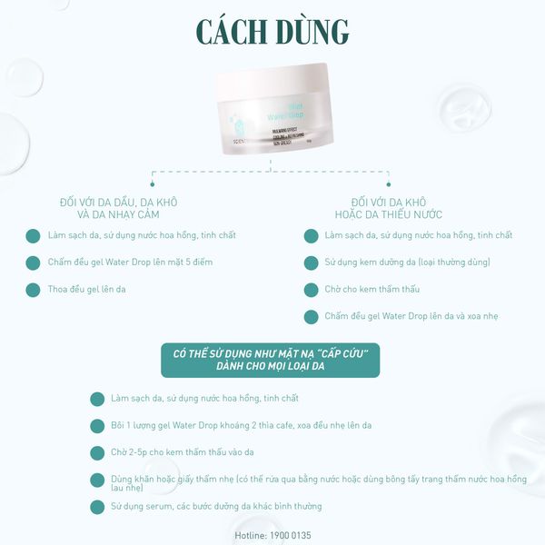  Gel cấp nước bạc hà Mint Water Drop The SP Science 50gr 
