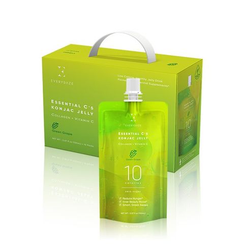  Thạch konjac vị Nho Xanh 10 calories 0 sugar bổ sung collagen+ vitamin Everydaze 150 ml 