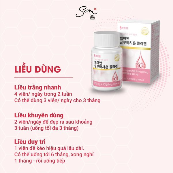  Viên uống Glutathione + Collagen (hàm lượng 800mg) 