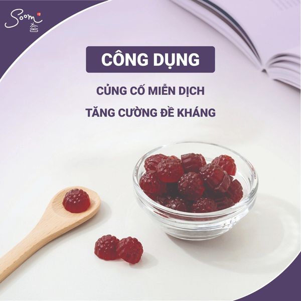  Kẹo dẻo thuần chay tăng miễn dịch - Immune Boost Gummies Vegetarian Gummy Jelly (60 viên) 