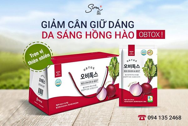  JISUNGFOOD - Nước ép cao tần OBTOX củ dền đỏ & hành tây đỏ 