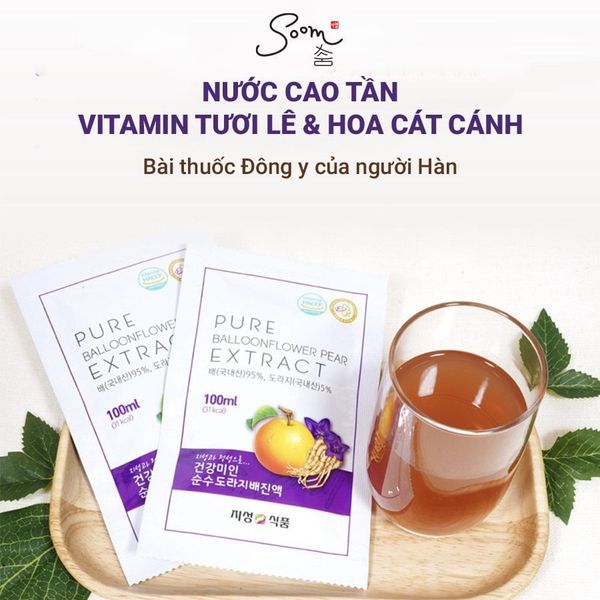  JISUNGFOOD - Nước ép cao tần lê & cây cát cánh nguyên chất 