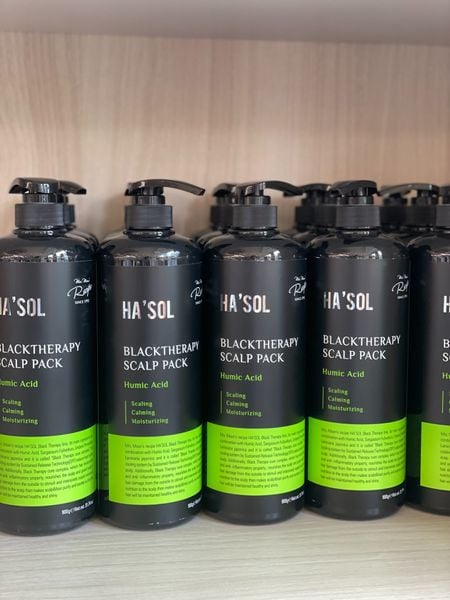  HA'SOL - Ủ da đầu Black Therapy Scalp Pack - Humic Acid (900g) 