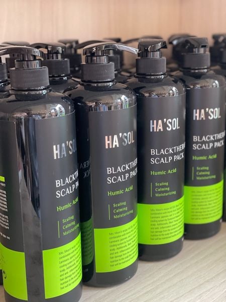  HA'SOL - Ủ da đầu Black Therapy Scalp Pack - Humic Acid (900g) 