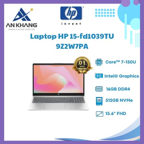 Laptop HP 15 fd1039TU 9Z2W7PA