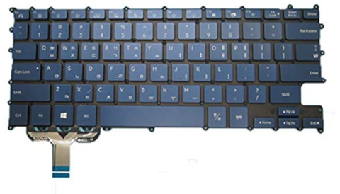 Bàn phím dùng cho laptop Samsung NP930SBE xanh