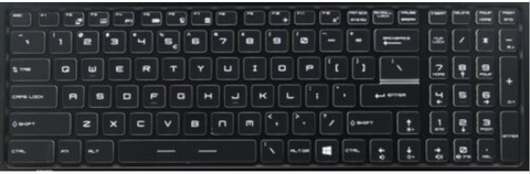 Bàn phím dùng cho laptop MSI GS60 GS70 GE62 GE72 GT72 LED Màu trắng