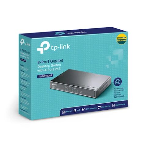 Thiết bị mạng/ Switch PoE TPLink 8P TL-SG1008P