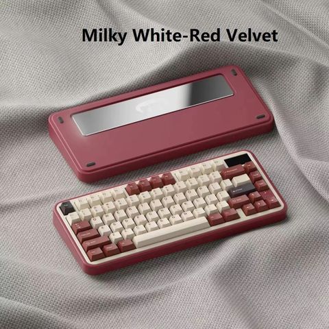 TN75s R3 Keyboard Kit - Milky White-Red Velvet (Option 3)