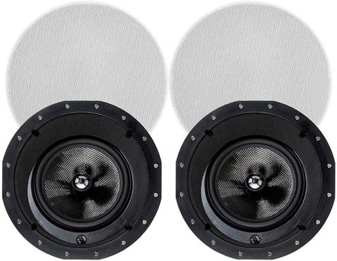 Loa âm trần 2 đường tiếng Monoprice Alpha Series – 8 inch, đôi, góc nghiêng 15°, màu đen