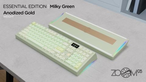 Zoom98 Nov Batch - EE Milkey Green - Anod Gold Weight