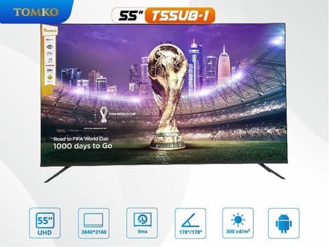Smart Tivi màn hình kích thước 55 inch UHD Tomko T55U8-1