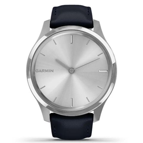 Vivomove Luxe - Navy Leather with Silver Hardware