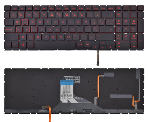 Bàn phím dùng cho laptop HP Omen 15DC đen đỏ LED