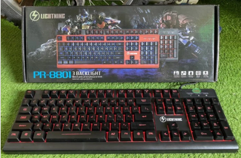 Bàn Phím Giả Cơ Lightning PR-8800Z Gaming Led Rainbow (Đen)