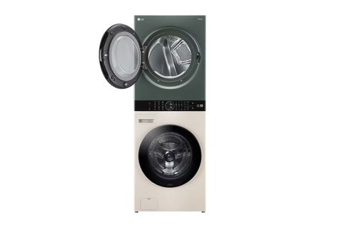 Tháp giặt sấy LG WashTower™ Giặt 25kg/Sấy 17kg xanh/be - WT2517NHEG