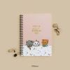  Sổ lò xo A5 kẻ dòng Disney Animals - Pink 