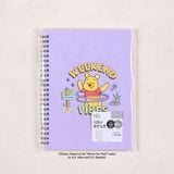  Sổ lò xo A5 kẻ dòng Purple Disney Winnie the Pooh 