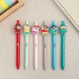  Set 6 bút bi ngòi 0.38mm Shin - Cậu bé bút chì 