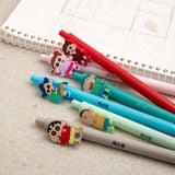  Set 6 bút bi ngòi 0.38mm Shin - Cậu bé bút chì 